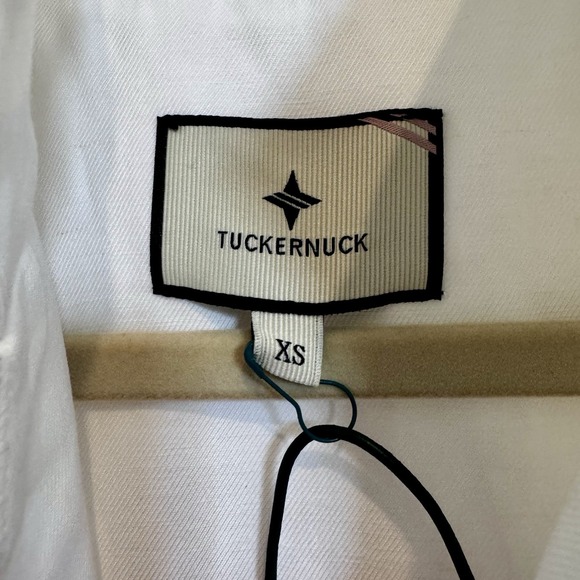 Tuckernuck Women's Sleeveless Dress White With Detailed Buttons Silk Blend SX - Picture 5 of 11